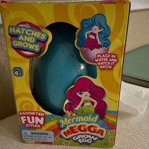 Mermaid Megga Grow Egg - Blue